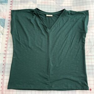 Dark Green V-Neck Tee